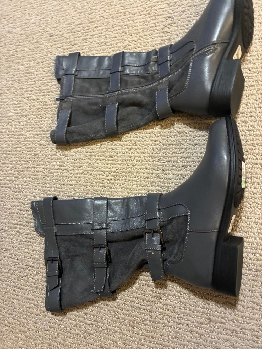 GREY BOOTS